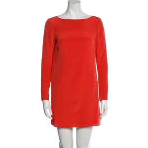 tibi silk mini dress